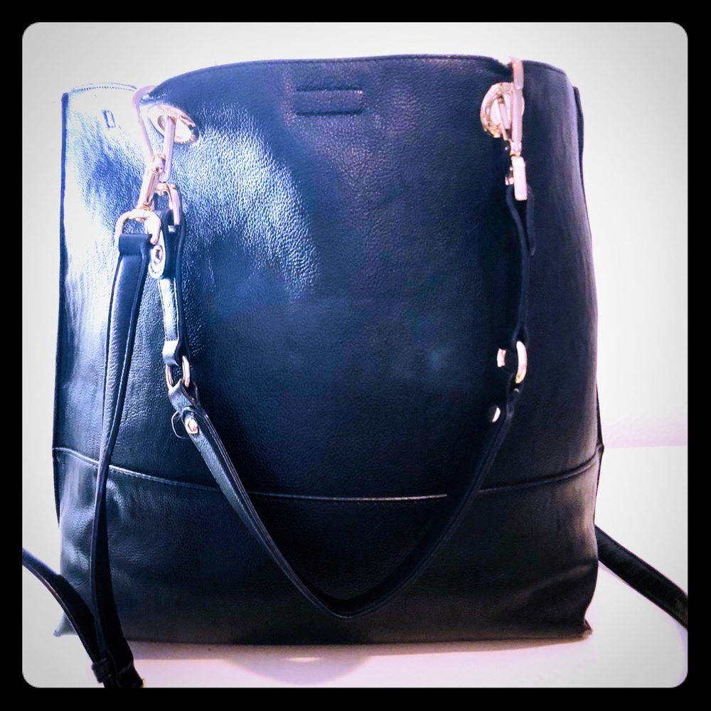 Calvin Klein leather tote bag